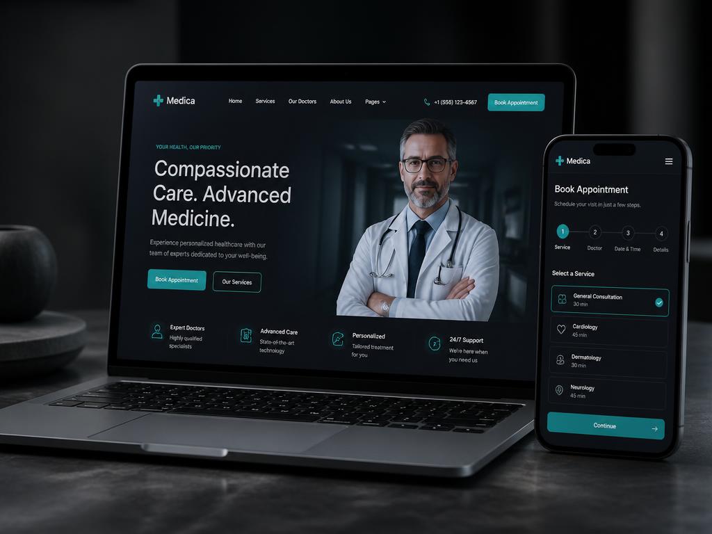 Healthcare Service concept website design